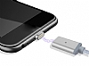 Eiroo Lightning Micro USB Type-C Silver Manyetik Data Kablosu 1m - Resim: 1