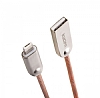 Eiroo Kucipa Lightning & Micro USB Rose Gold Metal Data Kablosu 1m - Resim: 1