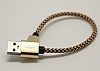 Eiroo Micro USB Dayankl Halat Gold Ksa Data Kablosu 22cm - Resim: 2