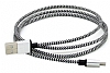 Cortrea Micro USB Dayankl Halat Silver Data Kablosu 1,20m - Resim: 3