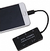 Cortrea Micro USB Siyah Hub ve Kart Okuyucu - Resim: 3