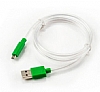 Cortrea Micro USB Yeil Led Ikl Data Kablosu 1m - Resim: 5