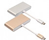 Cortrea USB Type-C + 3 HUB Gold Dntrc Adaptr - Resim: 1