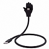 Eiroo USB Type-C Stand zellikli Metal Ksa Siyah Data Kablosu 57cm - Resim: 2