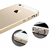 COTEetCI iPhone SE / 5 / 5S Metal Round Bumper Gold Klf - Resim: 1