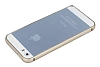 COTEetCI iPhone SE / 5 / 5S Metal Round Bumper Gold Klf - Resim: 7