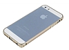 COTEetCI iPhone SE / 5 / 5S Metal Round Bumper Gold Klf - Resim: 8