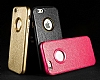 COTEetCI iPhone 6 Plus / 6S Plus Metal Kenarl Siyah Deri Klf - Resim: 3
