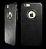 COTEetCI iPhone 6 Plus / 6S Plus Metal Kenarl Siyah Deri Klf - Resim: 6
