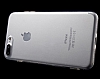 COTEetCI iPhone 7 / 8 Silver Butonlu effaf Silikon Klf - Resim: 1