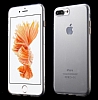 COTEetCI iPhone 7 Plus / 8 Plus Silver Butonlu effaf Silikon Klf - Resim: 3