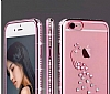 Dafoni Crystal Dream iPhone 6 / 6S Tal Kuu Rose Gold Kenarl Silikon Klf - Resim: 3