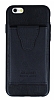Dafoni Air Jacket iPhone 6 Plus / 6S Plus Czdanl Siyah Deri Klf
