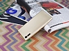 Dafoni Air Slim Sony Xperia XZ Sper nce Mat Gold Silikon Klf - Resim: 3