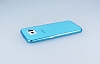 Dafoni Aircraft Samsung i9800 Galaxy S6 Ultra nce effaf Mavi Silikon Klf - Resim: 1