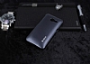 Dafoni Asus ZenFone 4 Metallic Thin Dark Silver Rubber Klf - Resim: 1