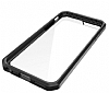 Dafoni Color Side iPhone 6 / 6S Kristal Siyah Klf - Resim: 2
