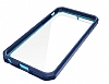 Dafoni Color Side iPhone 6 Plus / 6S Plus Kristal Mavi Klf - Resim: 1