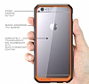 Dafoni Color Side iPhone 7 / 8 Kristal Turuncu Klf - Resim: 1