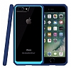 Dafoni Color Side iPhone 7 Plus / 8 Plus Kristal Mavi Klf - Resim: 8