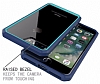 Dafoni Color Side iPhone 7 Plus / 8 Plus Kristal Mavi Klf - Resim: 3