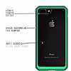 Dafoni Color Side iPhone 7 Plus / 8 Plus Kristal Yeil Klf - Resim: 5