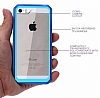 Dafoni Color Side iPhone SE / 5 / 5S Kristal Yeil Klf - Resim: 2