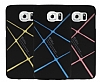 Dafoni Colorful Samsung i9800 Galaxy S6  Renkli Siyah Rubber Klf - Resim: 3