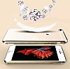 Dafoni Crystal Dream iPhone 6 / 6S Gold Tal Kenarl Silikon Klf - Resim: 3