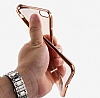 Dafoni Crystal Dream iPhone 6 / 6S Rose Gold Tal Kenarl Silikon Klf - Resim: 1