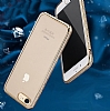 Dafoni Crystal Dream iPhone 7 / 8 Tal Rose Gold Silikon Klf - Resim: 2
