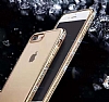 Dafoni Crystal Dream iPhone 7 Plus / 8 Plus Tal Rose Gold Silikon Klf - Resim: 3