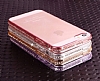 Dafoni Crystal Dream iPhone SE / 5 / 5S Tal Gold Silikon Klf - Resim: 9