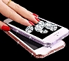 Dafoni Crystal Dream iPhone SE / 5 / 5S Tal Pembe Silikon Klf - Resim: 7