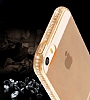 Dafoni Crystal Dream iPhone SE / 5 / 5S Tal Pembe Silikon Klf - Resim: 2