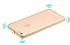 Dafoni Crystal Dream iPhone 6 / 6S Metal Tal Bumper ereve Gold Klf - Resim: 1