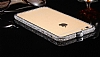 Dafoni Crystal Dream iPhone 6 / 6S Metal Tal Bumper ereve Silver Klf - Resim: 4