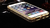 Dafoni Crystal Dream iPhone 6 / 6S Metal Tal Bumper ereve Gold Klf - Resim: 4