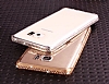 Dafoni Crystal Dream Samsung Galaxy Note 5 Tal Gold Silikon Klf - Resim: 5