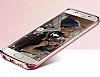 Dafoni Crystal Dream Samsung Galaxy S7 Edge Tal Rose Gold effaf Silikon Klf - Resim: 1