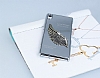 Dafoni Eagle Wings Sony Xperia Z2 Silver Metal Rubber Klf - Resim: 2