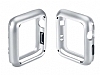 Dafoni Glass Guard Apple Watch Metal Kenarl Silver Klf 38mm - Resim: 5