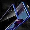 Dafoni Glass Guard Samsung Galaxy Note 10 Metal Kenarl Cam Silver Klf - Resim: 2