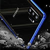 Dafoni Glass Guard Samsung Galaxy Note 10 Metal Kenarl Cam Silver Klf - Resim: 3
