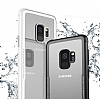 Dafoni Glass Shield Samsung Galaxy A8 Plus 2018 Siyah Silikon Kenarl Cam Klf - Resim: 3