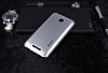 Dafoni HTC Desire 510 Metallic Thin Silver Rubber Klf - Resim: 1