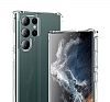 Dafoni Hummer Samsung Galaxy S24 Ultra Sper Koruma Silikon Kenarl effaf Klf - Resim: 3