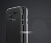 Dafoni iPaky Samsung Galaxy S7 Edge Ultra Koruma Silver Klf - Resim: 6