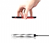 Dafoni iPhone 6 / 6S Wave Slim Power Kablosuz Sarj Eden Silver Klf - Resim: 2