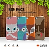 Dafoni iPhone 6 / 6S Big Face Owl Rubber Klf - Resim: 1